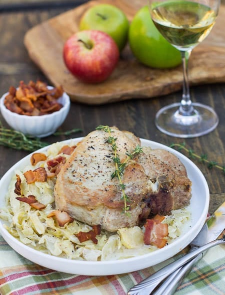 Pork Chops With Creamy Cabbage