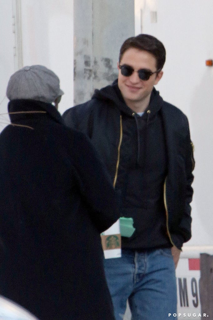 Robert Pattinson Filming Life With Black Hair