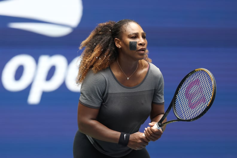 NEW YORK, NEW YORK - AUGUST 28:  Serena Williams practices in preparation for the 2022 US Open at USTA Billie Jean King National Tennis Center on August 28, 2022 in the Queens borough of New York City. (Photo by Matthew Stockman/Getty Images)