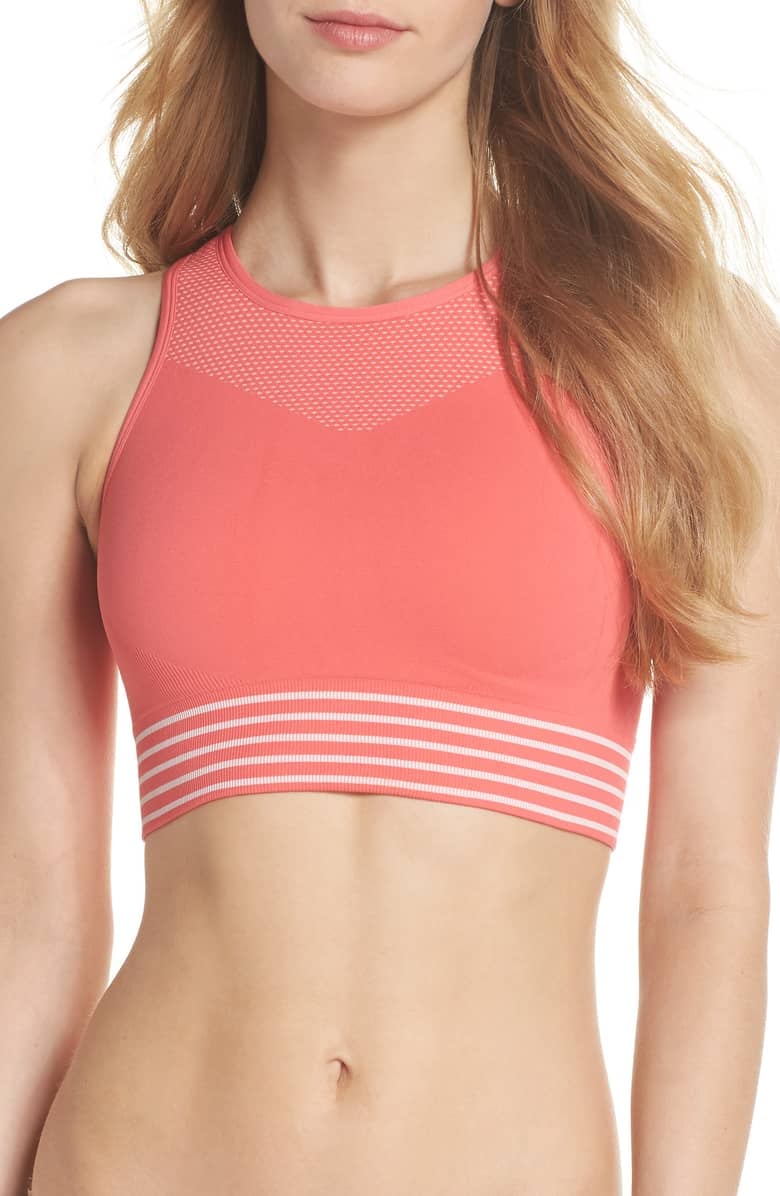 Zella Body Fusion Sports Bra, Coral Is the Pantone Colour For 2019, So  Here's a Bunch of Cute Coral Fitness Gear You Need