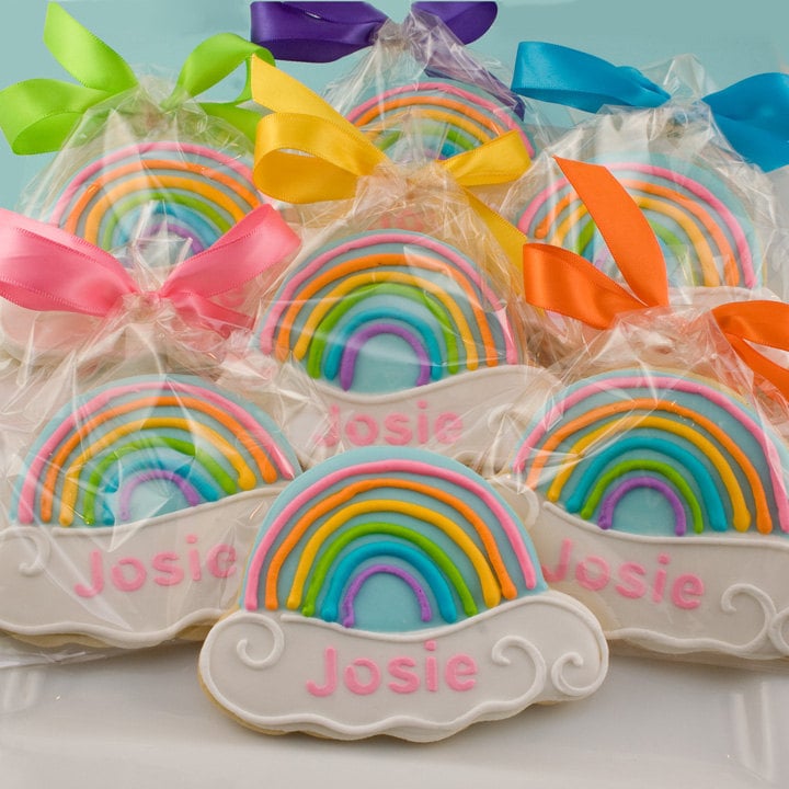 Personalized Rainbow Sugar Cookies