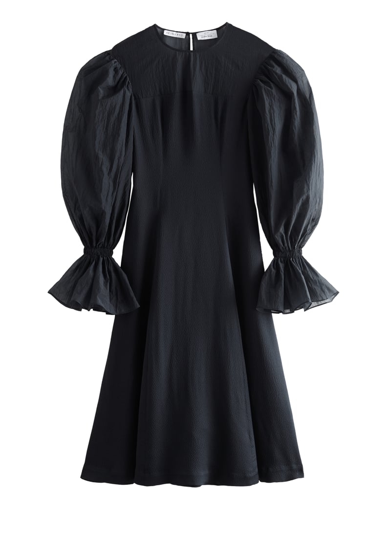 & Other Stories x Rejina Pyo Organza Sleeve Silk Midi Dress