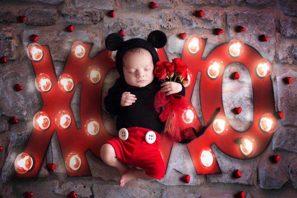 Mickey and Minnie Newborn Photo Shoot