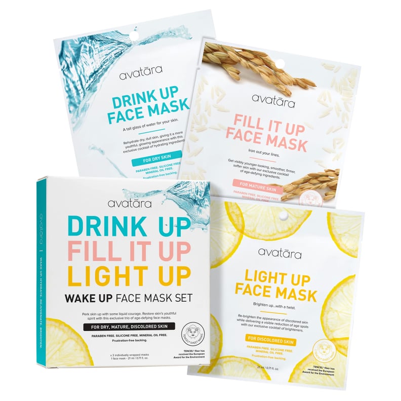 Unscented Avatara Wake Up Face Mask Set