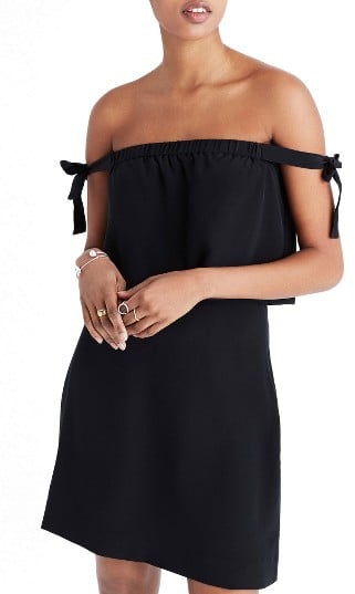 Madewell Silk Off-the-Shoulder Dress