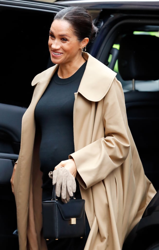 Meghan Markle Black Victoria Beckham Handbag January 2019 | POPSUGAR ...