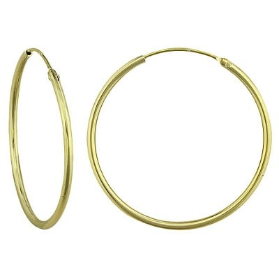 Women's Endless Hoop Earrings in 10K Gold