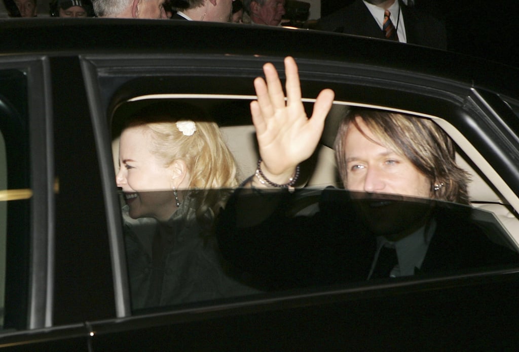 In June 2006, Nicole and Keith waved goodbye while leaving their wedding in Sydney.