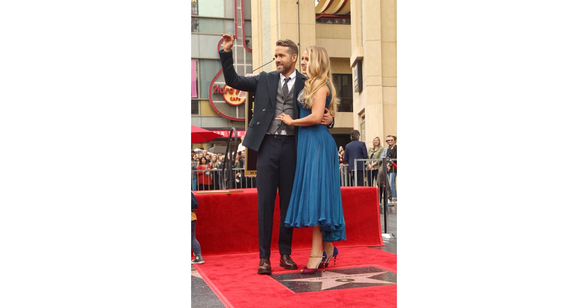 Ryan Reynolds And Blake Lively Hollywood Walk Of Fame 2016 Popsugar Celebrity Photo 2 