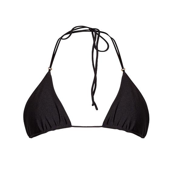 Emily Ratajkowski Black Triangle Bikini | POPSUGAR Fashion