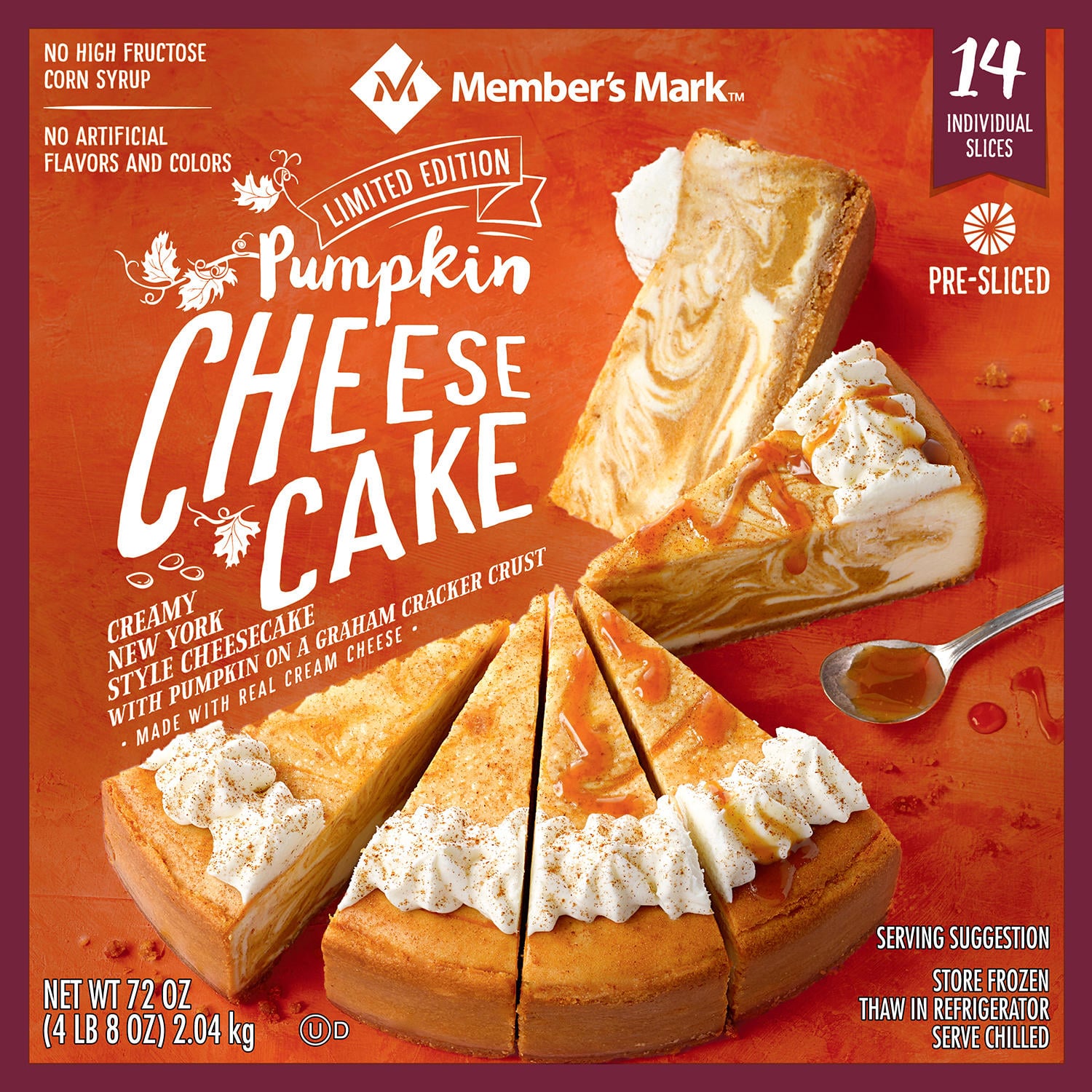 Sam S Club Has A Massive 4 5 Pound Pumpkin Spice Cheesecake Popsugar Food