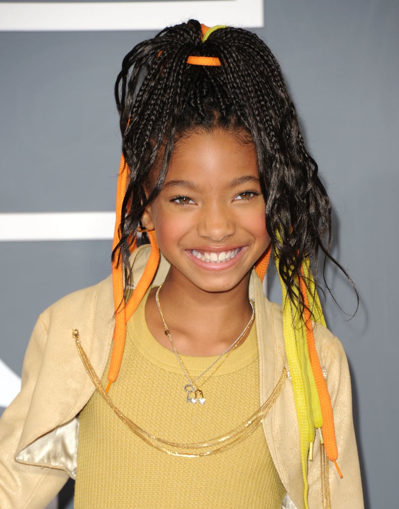 Shoelaces make a kitschy ponytail accessory for a tween.