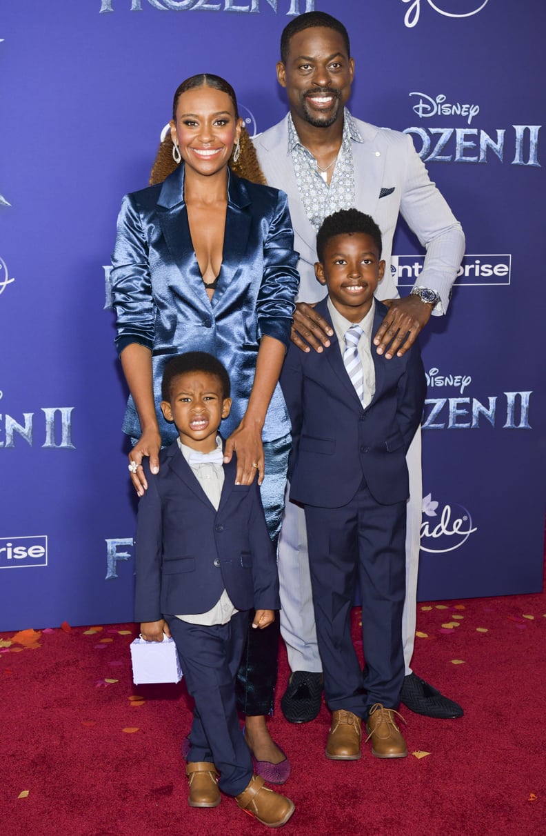 Ryan Michelle Bathe and Sterling K. Brown at the Frozen 2 Premiere in Los Angeles