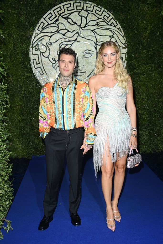 Fedez and Chiara Ferragni at the Versace by Fendi Show
