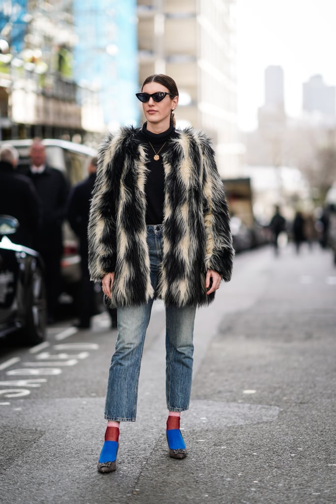 Layers of Hosiery With a Furry Topping | How to Wear Cropped Jeans ...