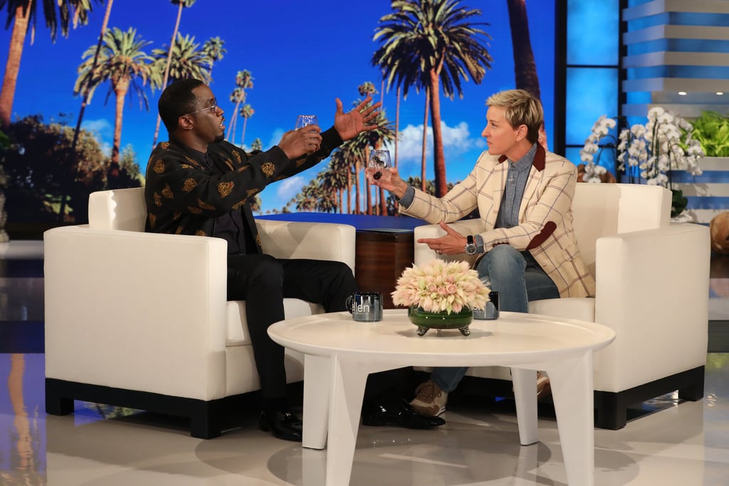 Sean Diddy Combs Scared by a Clown on Ellen 2018