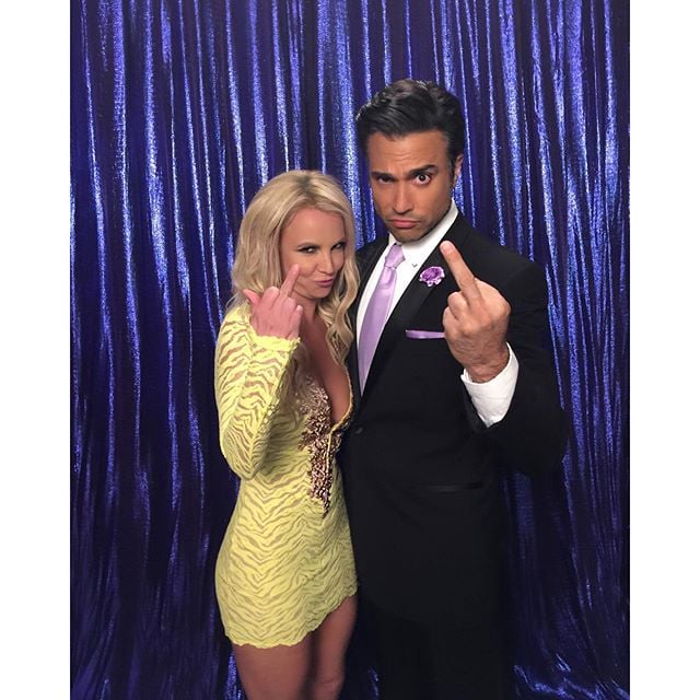 "Had way too much fun with the amazing @JaimeCamil and everyone on set at @CWJaneTheVirgin," Britney captioned this photo. Jaime re-grammed it and added: "Indeed! It was a lot of fun having you on set @britneyspears."