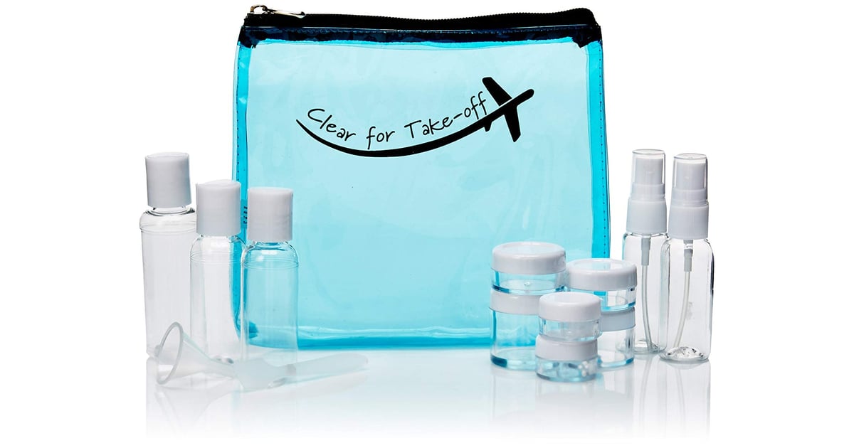 Miamica TSA Compliant Travel Bottles and Toiletry Bag Kit Best Travel