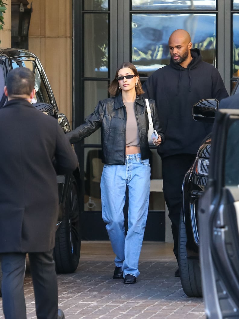 Baglæns stor Anklage Hailey Bieber Wears Ultra-Low-Rise Vintage Levi's Jeans | POPSUGAR Fashion