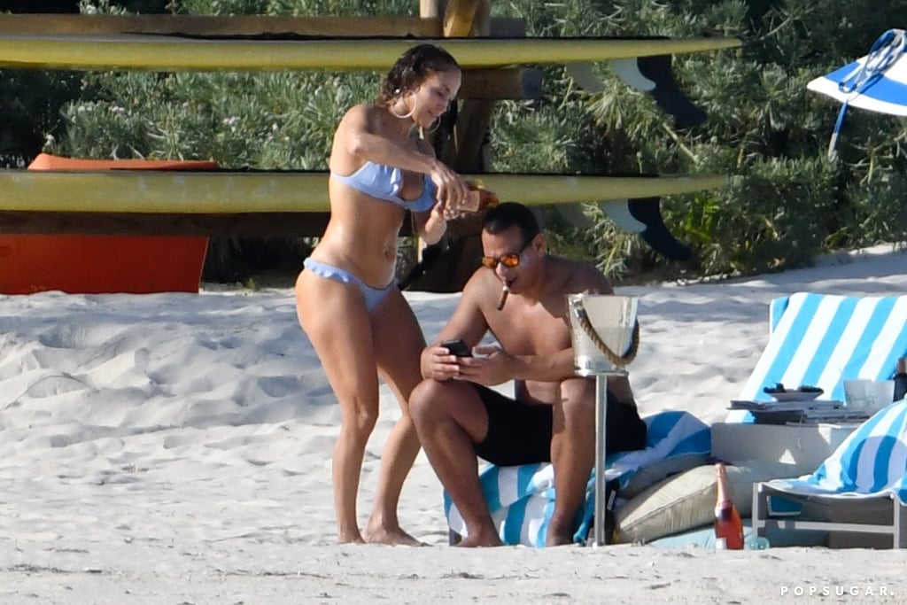 Jennifer Lopez and Alex Rodriguez in the Bahamas March 2019