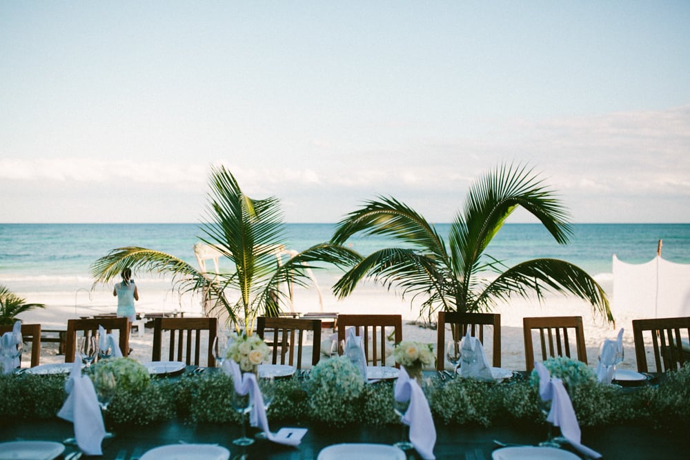 Tulum Mexico Beach Wedding