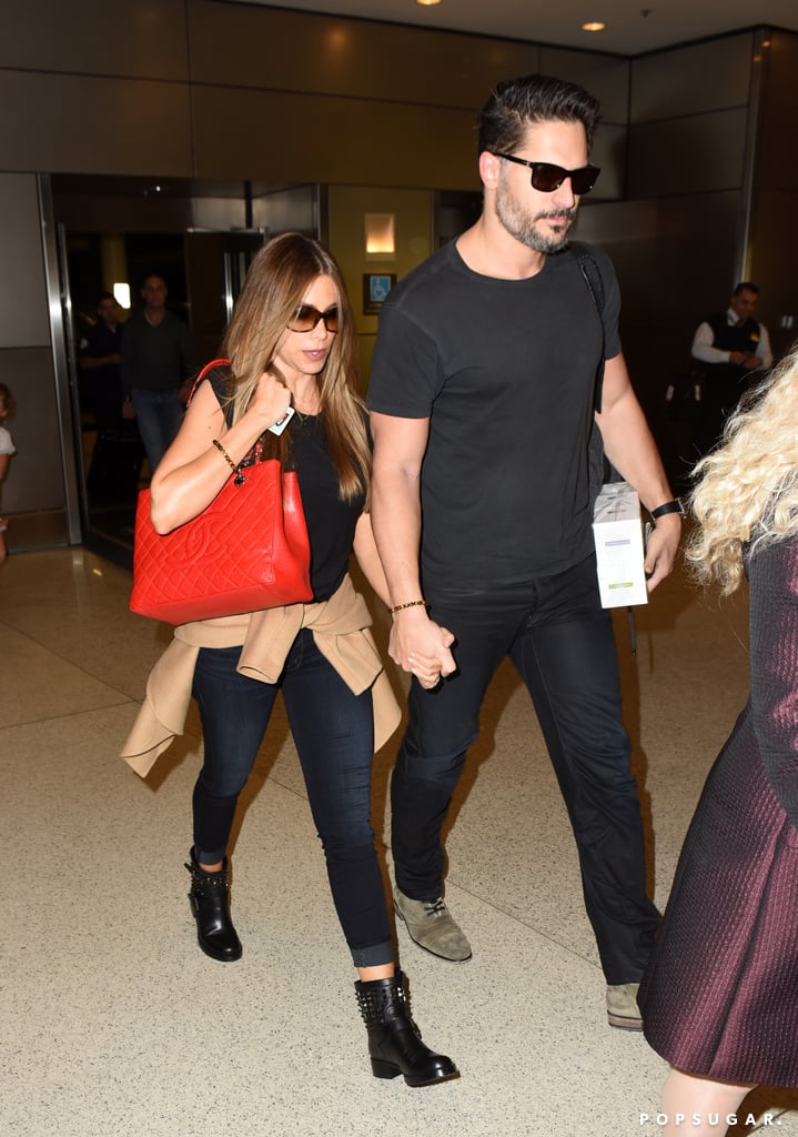 Sofia Vergara and Joe Manganiello held hands in Miami on Saturday.