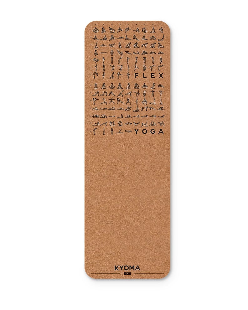 Kyomo Instructional Cork Yoga Mat