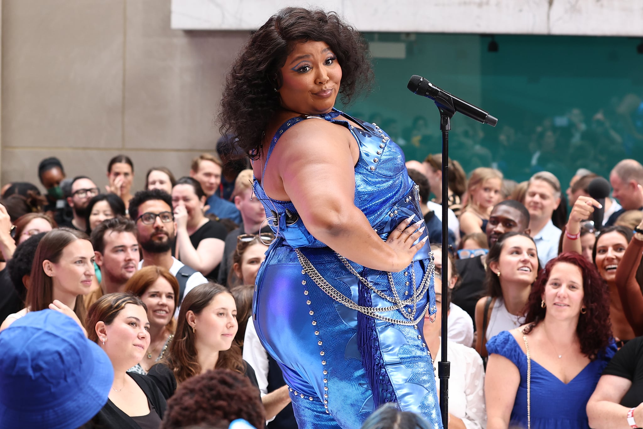 NEW YORK, NEW YORK - JULY 15: Lizzo performs on NBC's 