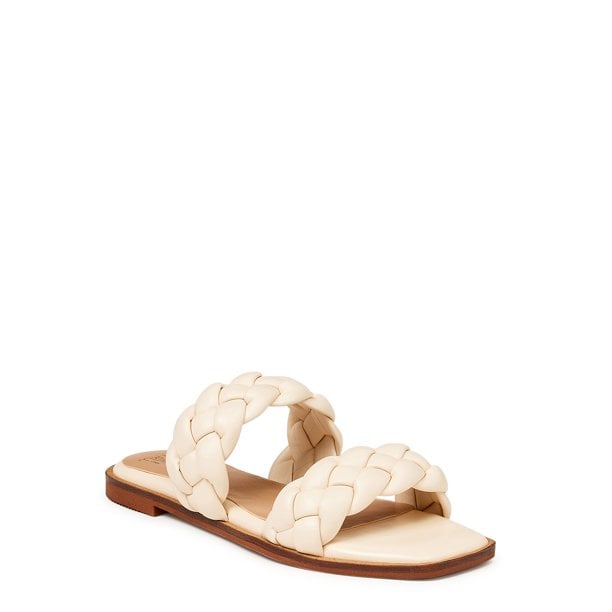 Time and Tru Women's Braided Two Band Sandals
