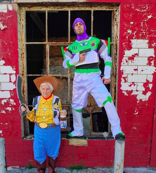 Photos of Man Who Dresses Up in Costume With His Grandma