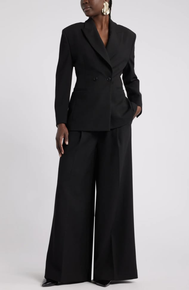 Megan Renee Black Suit From Nordstrom x Harlem’s Fashion Row