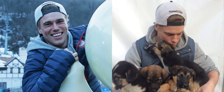 Gus Kenworthy Takes Pictures With Sochi's Stray Dogs