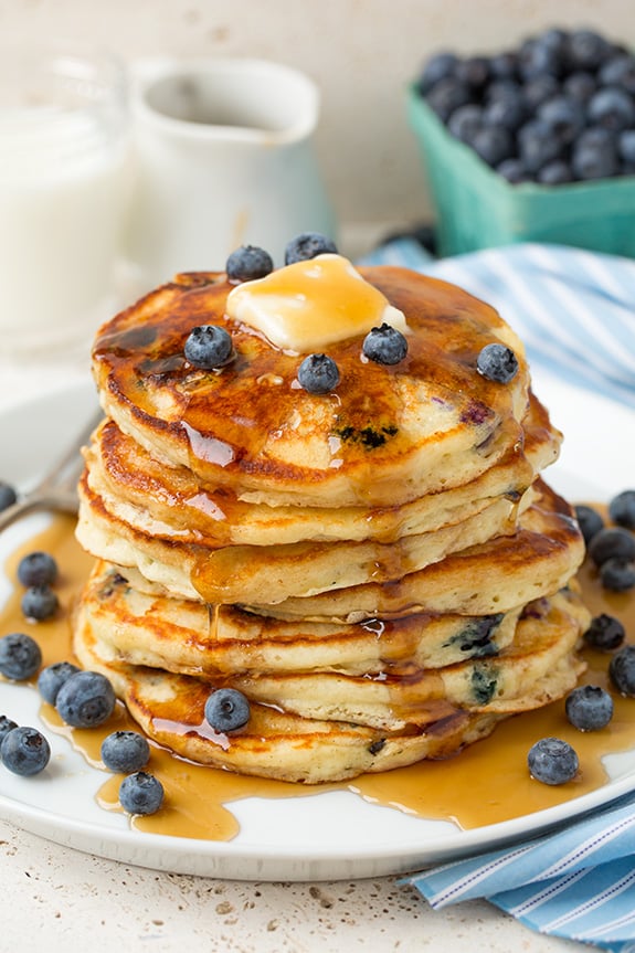 Blueberry Sour Cream Pancakes