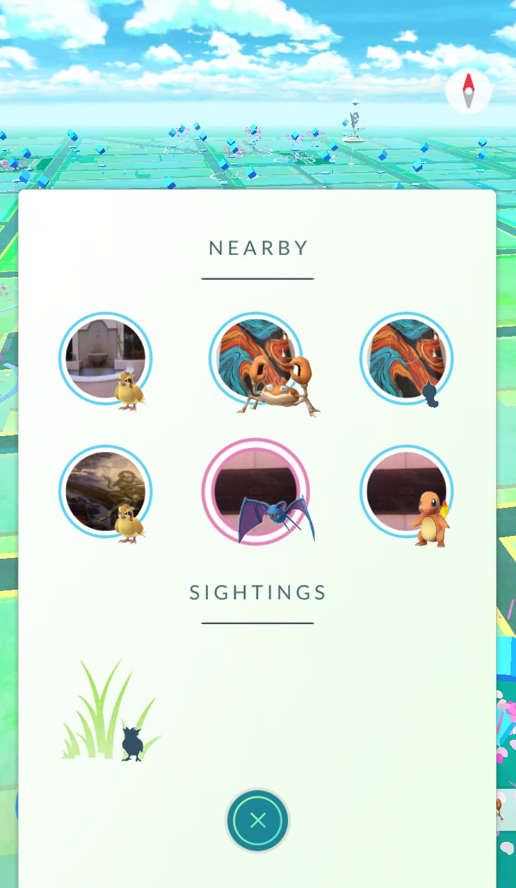 "Sightings" makes you search for Pokémon without any clues.