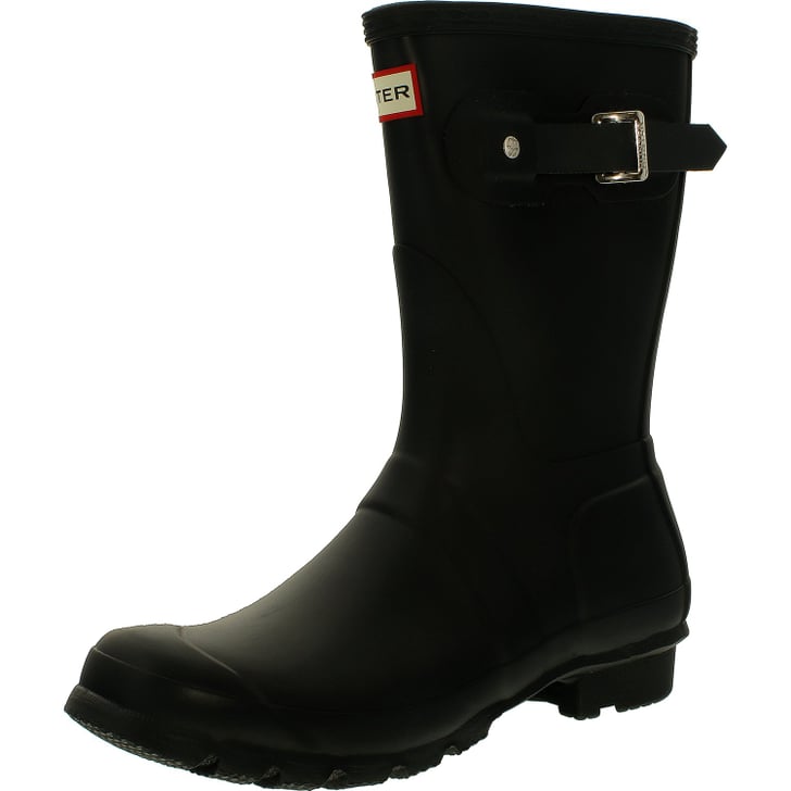 hunter boots black mid calf