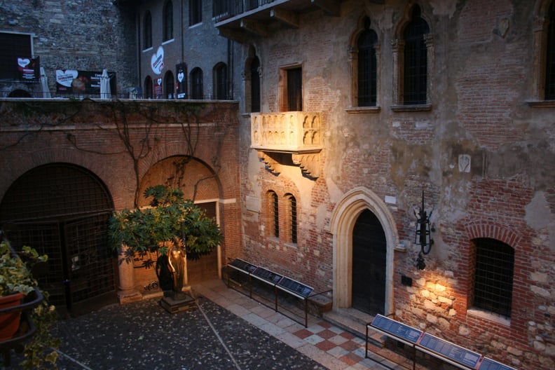 Juliet Capulet's Courtyard Balcony in Verona, Italy