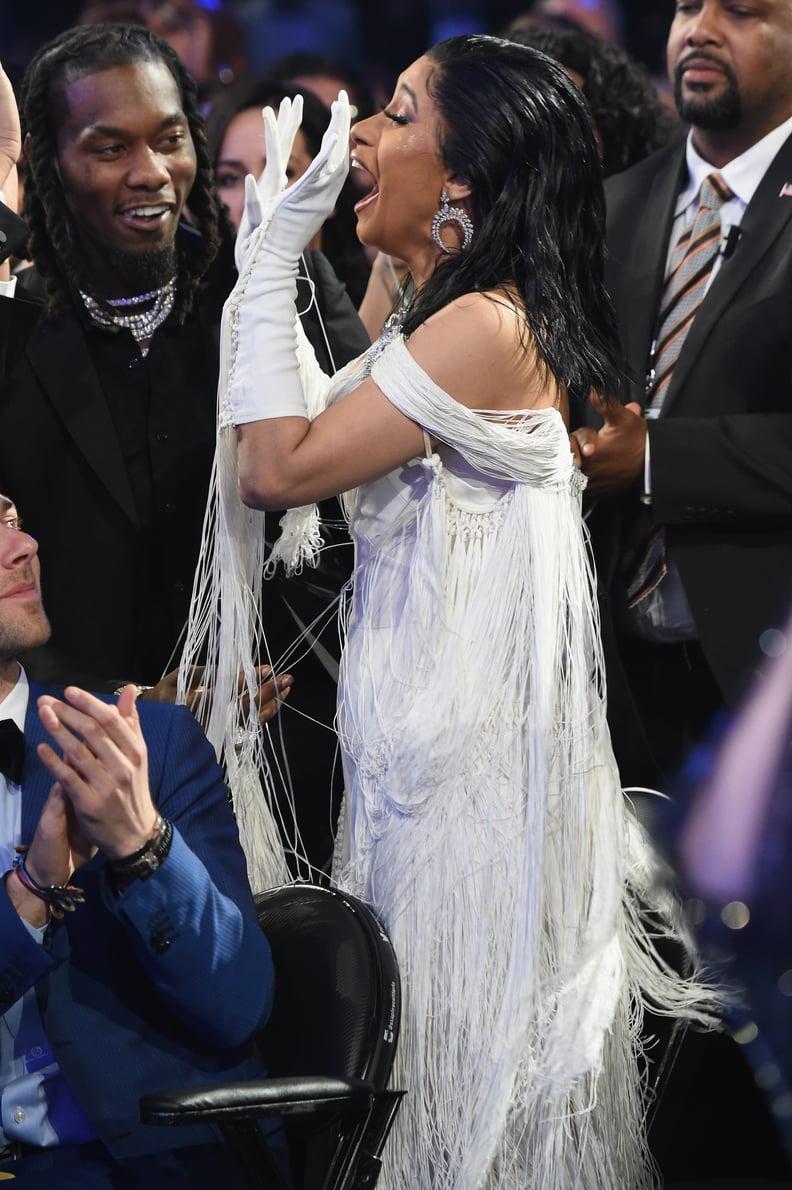 Photos of Cardi B Accepting Her First-Ever Grammy Award
