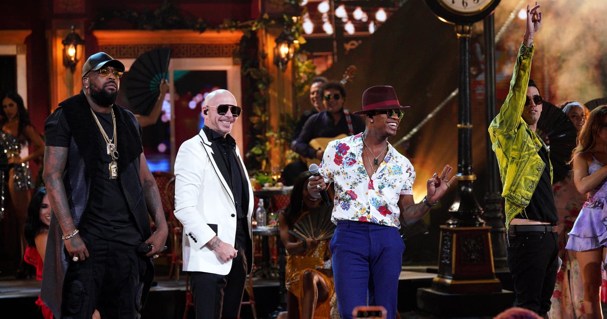 ne yo pitbull performance at latin amas 2019 popsugar latina