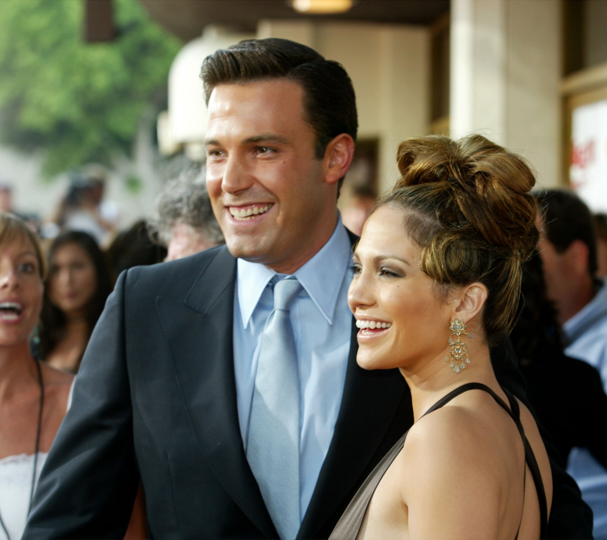 WESTWOOD, CA - JULY 27:   Actress Jennifer Lopez and actor Ben Affleck attend the premiere of Revolution Studios' and Columbia Pictures' film 