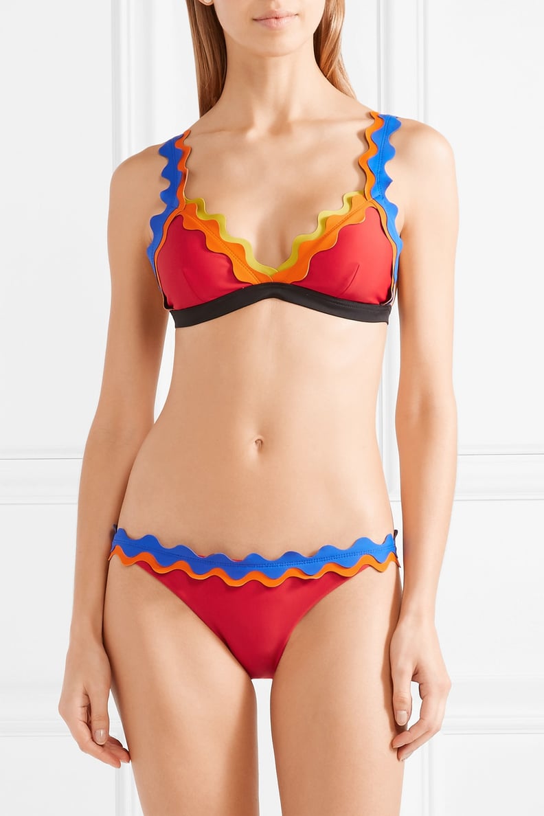 Rye Cackle Scalloped Triangle Bikini