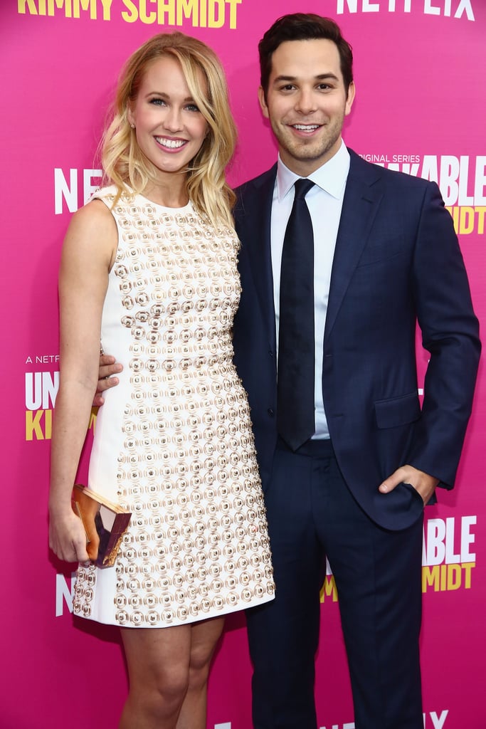 Anna Camp and Skylar Astin