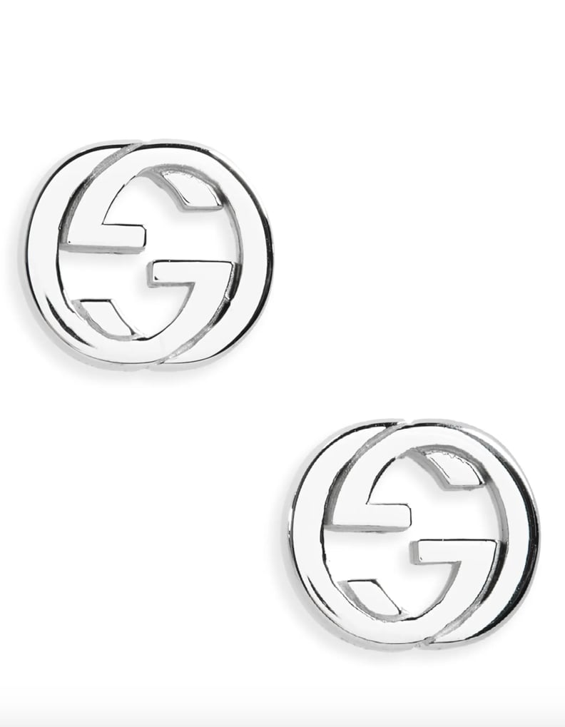 Designer Earrings: Gucci Interlocking Stud Earrings