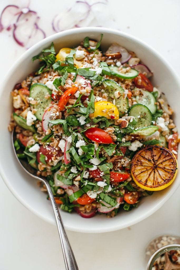 Vegetarian: Autumn Lentil Kale Salad With Parmesan