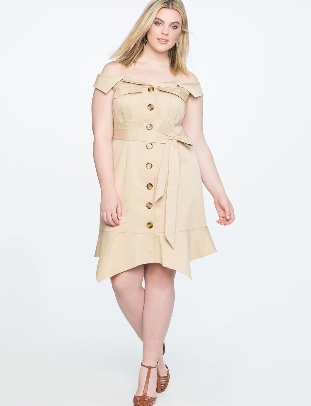 trench coat dress off the shoulder