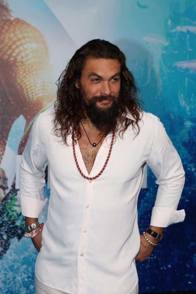 Jason Momoa Hair Accessory Oscars 2019