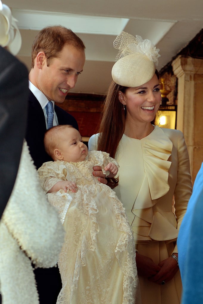 Kate and Will looked like proud parents when they attended George's baptism in October 2013.