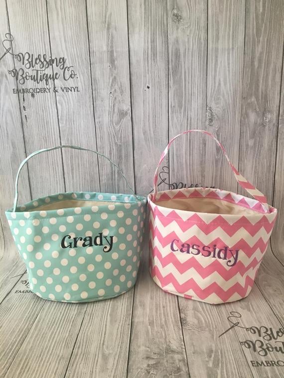 Embroidered Easter Basket