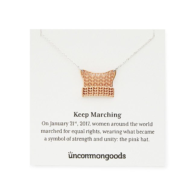 Uncommon Goods Keep Marching Necklace