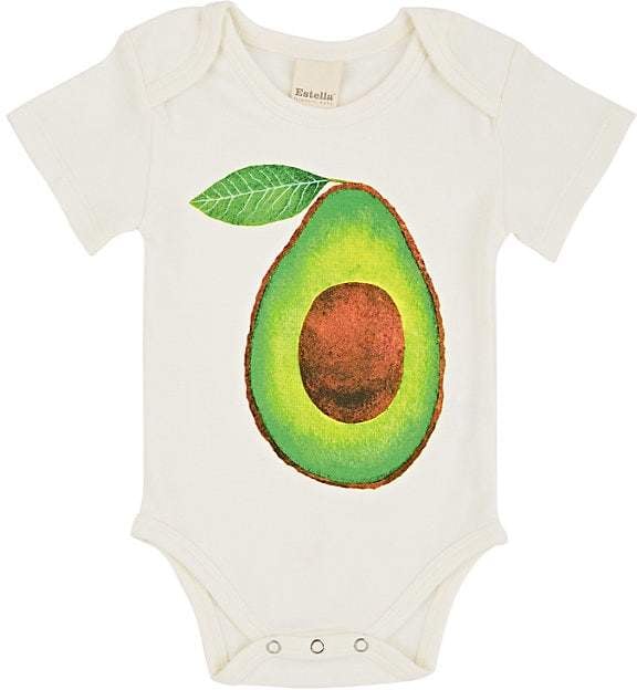 Estella Kids' Avocado-Print Cotton Bodysuit