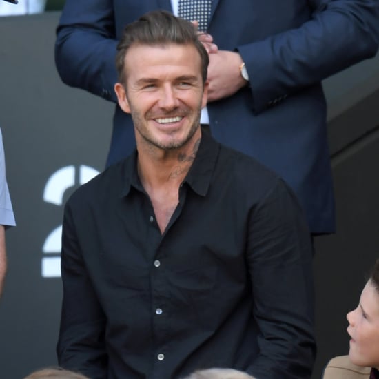 David Beckham With Sons at Wimbledon 2016